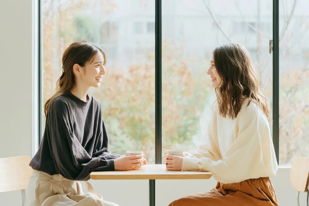 リラックスした英会話の様子